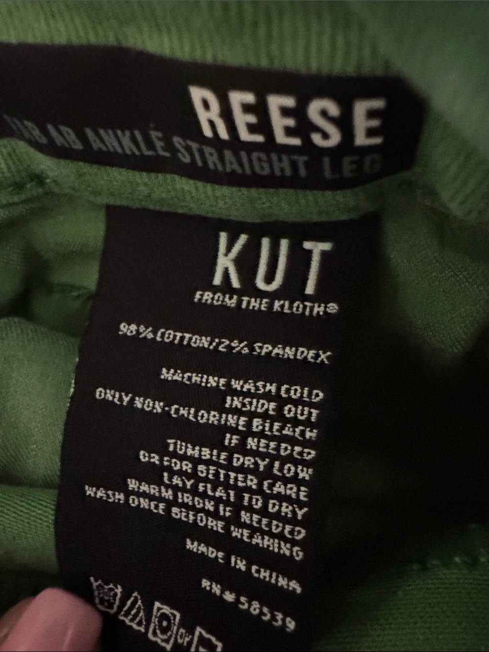 Kut from the Kloth Bright Green Cropped Pants (13) - Picture 8 of 8